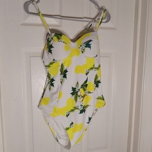 Swimsuit 1 Piece Lemon Print Cupshe